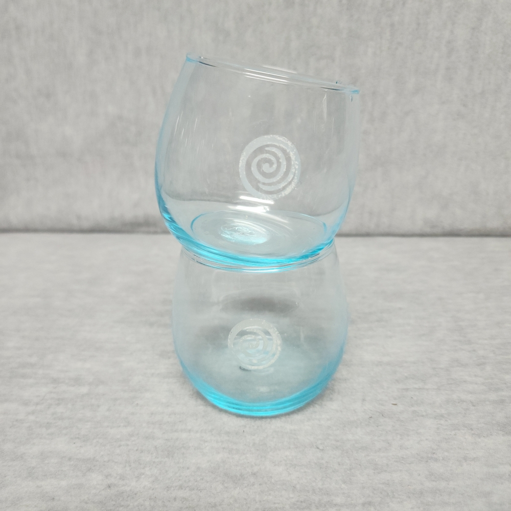 Blue Stemless Glasses - Hpnotiq